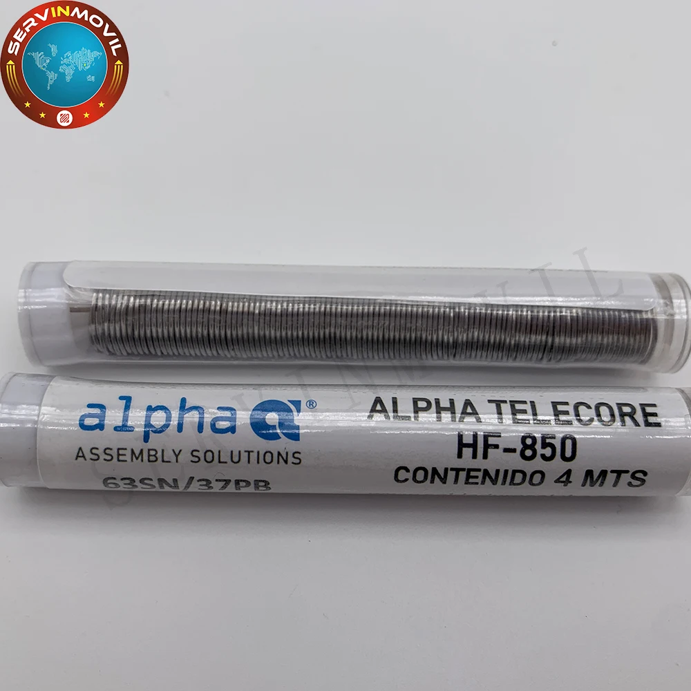 Alpha HF-850 Halogen-free clean-free cored solder wire 30g Tin Lead Tin Wire Melt Rosin Core Solder Soldering Wire Roll For diy