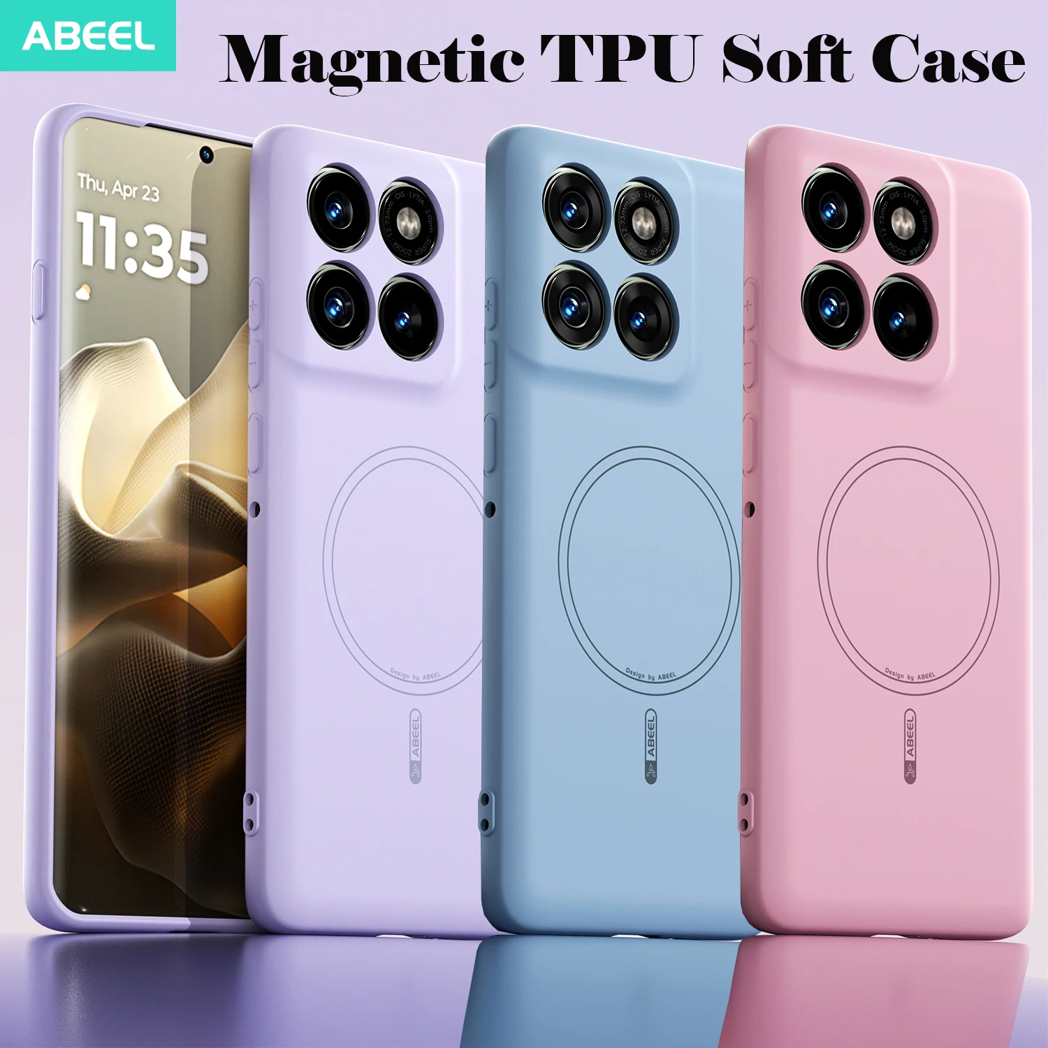 حافظة لهاتف موتورولا إيدج 60 برو 60 فيوجن 60s موتو جي بلاي (2026) حافظة MagSafe لحماية العدسات المغناطيسية ملمس الجلد غطاء ناعم مقاوم للصدمات #1