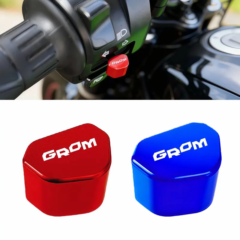 

Для HONDA GROM MSX125 MSX 125 2019-2025 аксессуары для мотоцикла, кнопка переключения с ЧПУ, переключатель указателя поворота, колпачок для ключей