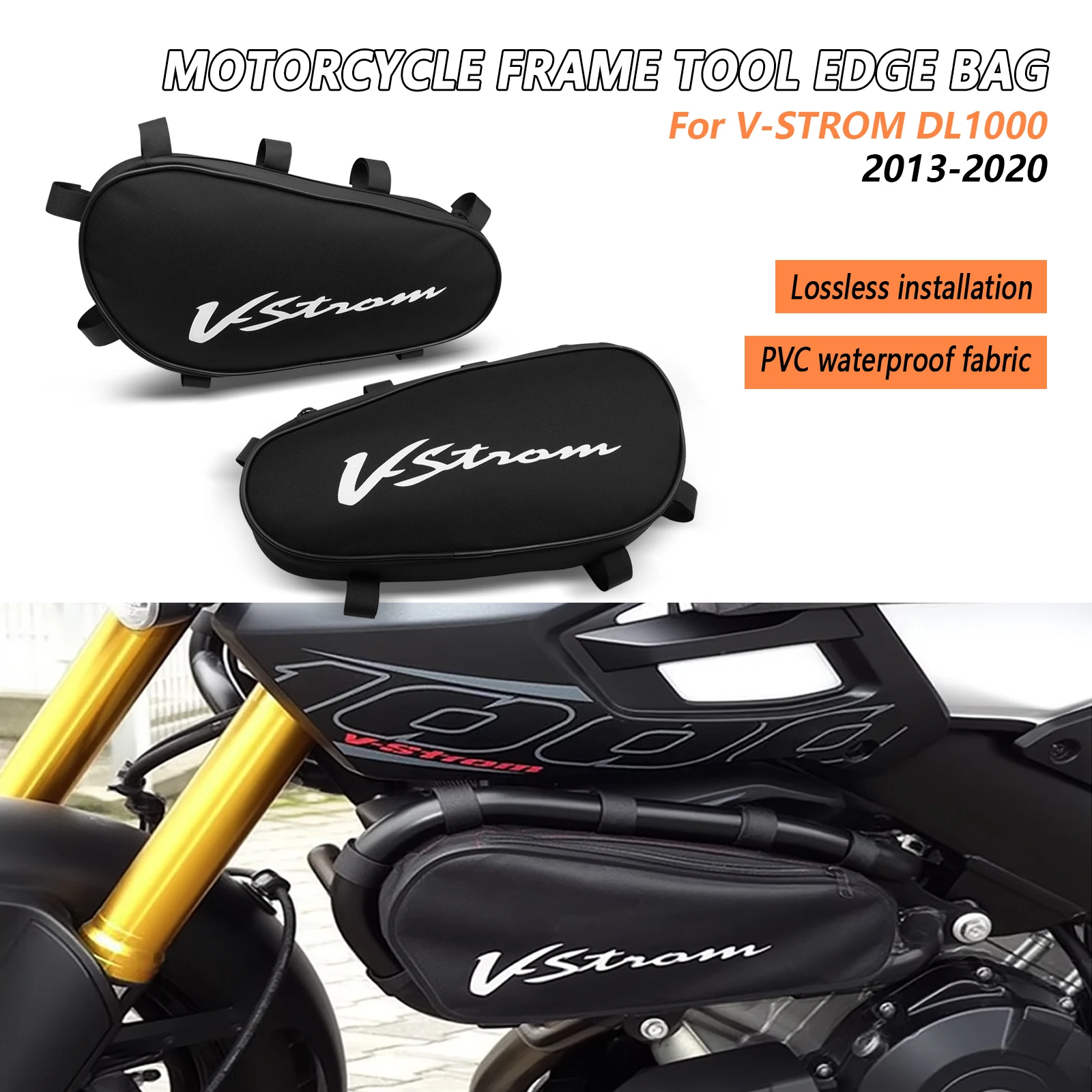 

Motorcycle Frame Crash Bars Waterproof Bag Repair Tool Placement Bag FOR V-STROM DL1000 V-Strom DL 1000 2013-2020 2019 2028