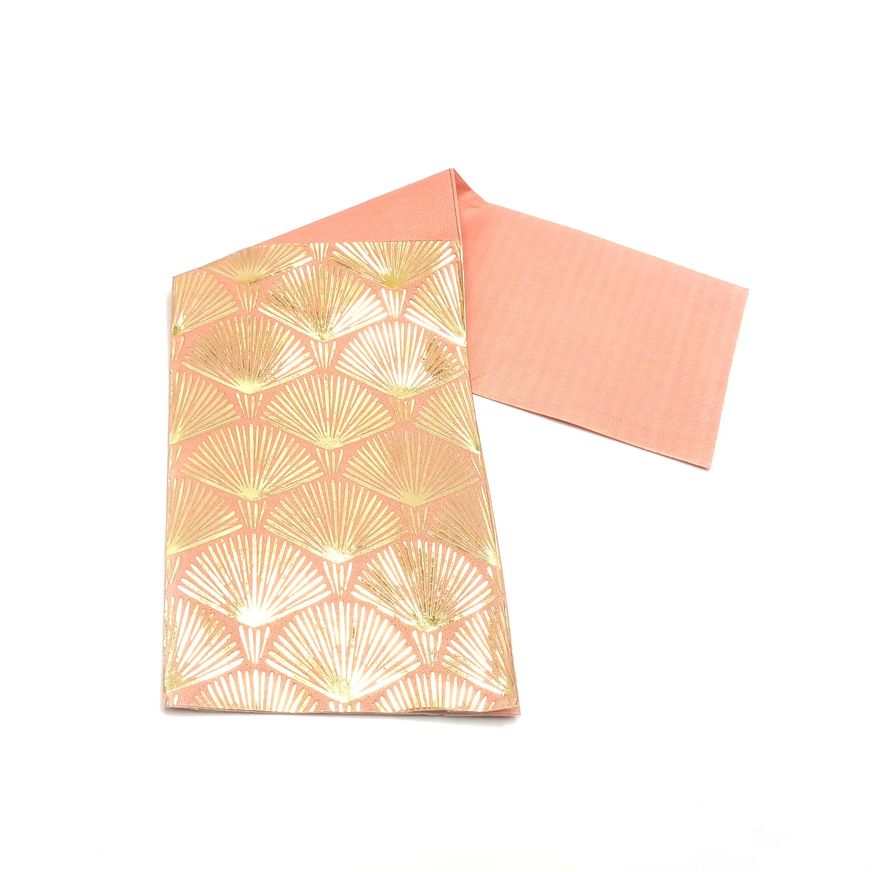 

Rectangular Hot Stamping Napkin, Pink Printed, Wedding, Valentine's Day, Party, Decorative, 33x40cm, 100Pcs