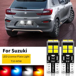 2pcs LED License Plate Light W5W T10 Lamp For Suzuki Alto Baleno Celerio Grand Vitara Vitara Ignis Jimny Liana Swift SX4 Wagon R