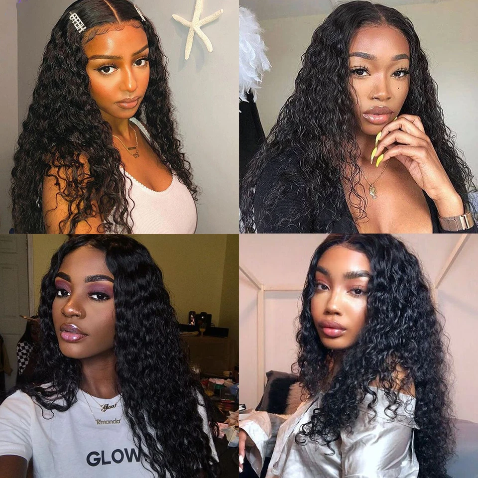 30 Inches Water Wave Bundles With Closure Brazilian Remy Wavy Human Hair Bundles With 4x4 Lace Closure Free Part Lulalatoo Hair