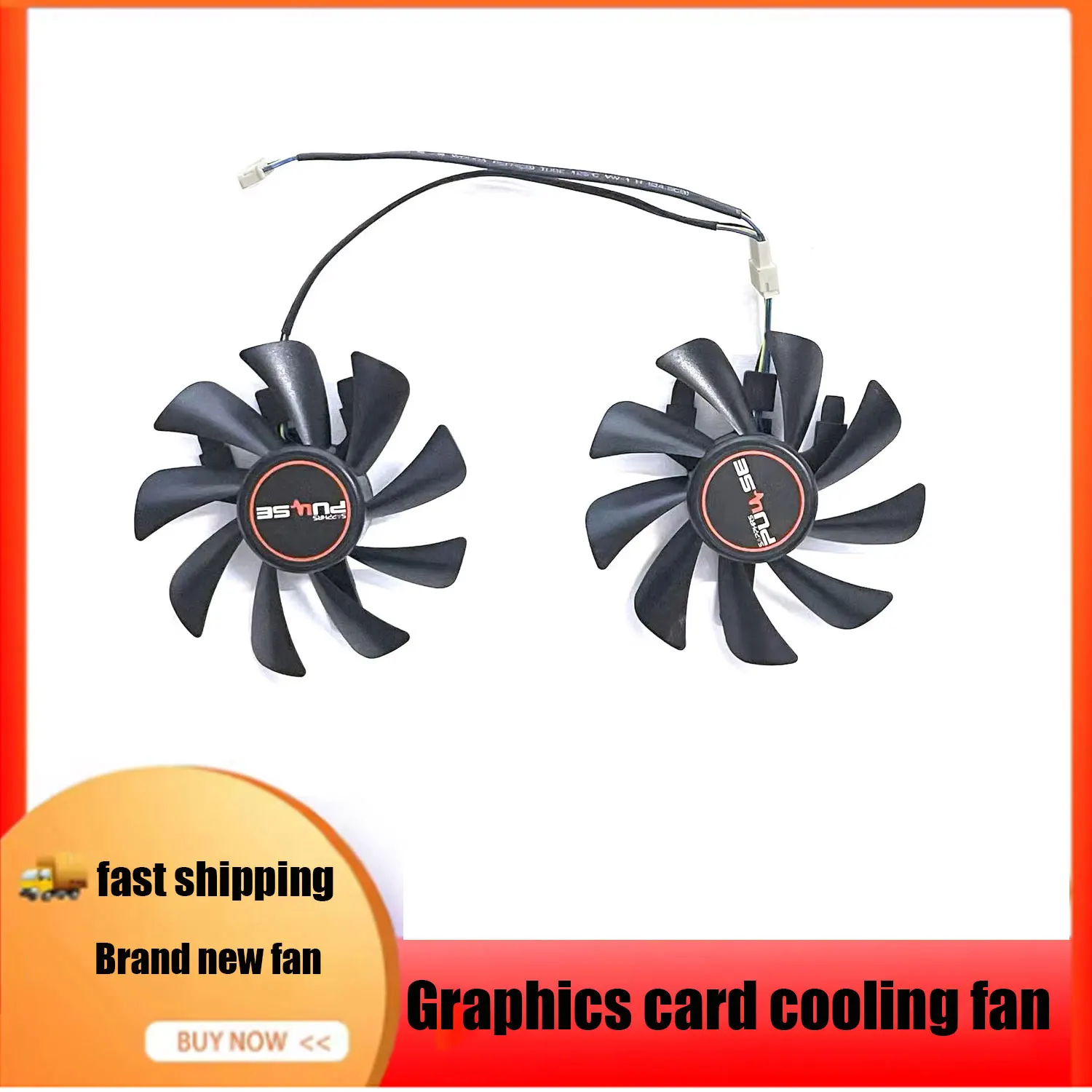 GPU fan 4PIN 85MM CF9010H12D suitable for Sapphire RX 6600 6600XT PULSE graphics card cooling fan