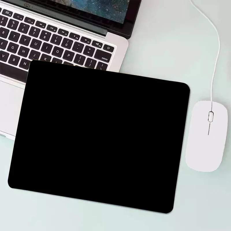Mouse Pad Gaming Esports Mouse Pad Universal Desktop And Laptop Computer Simple And Pure Black Office Rubber Small Anti Slip Pad