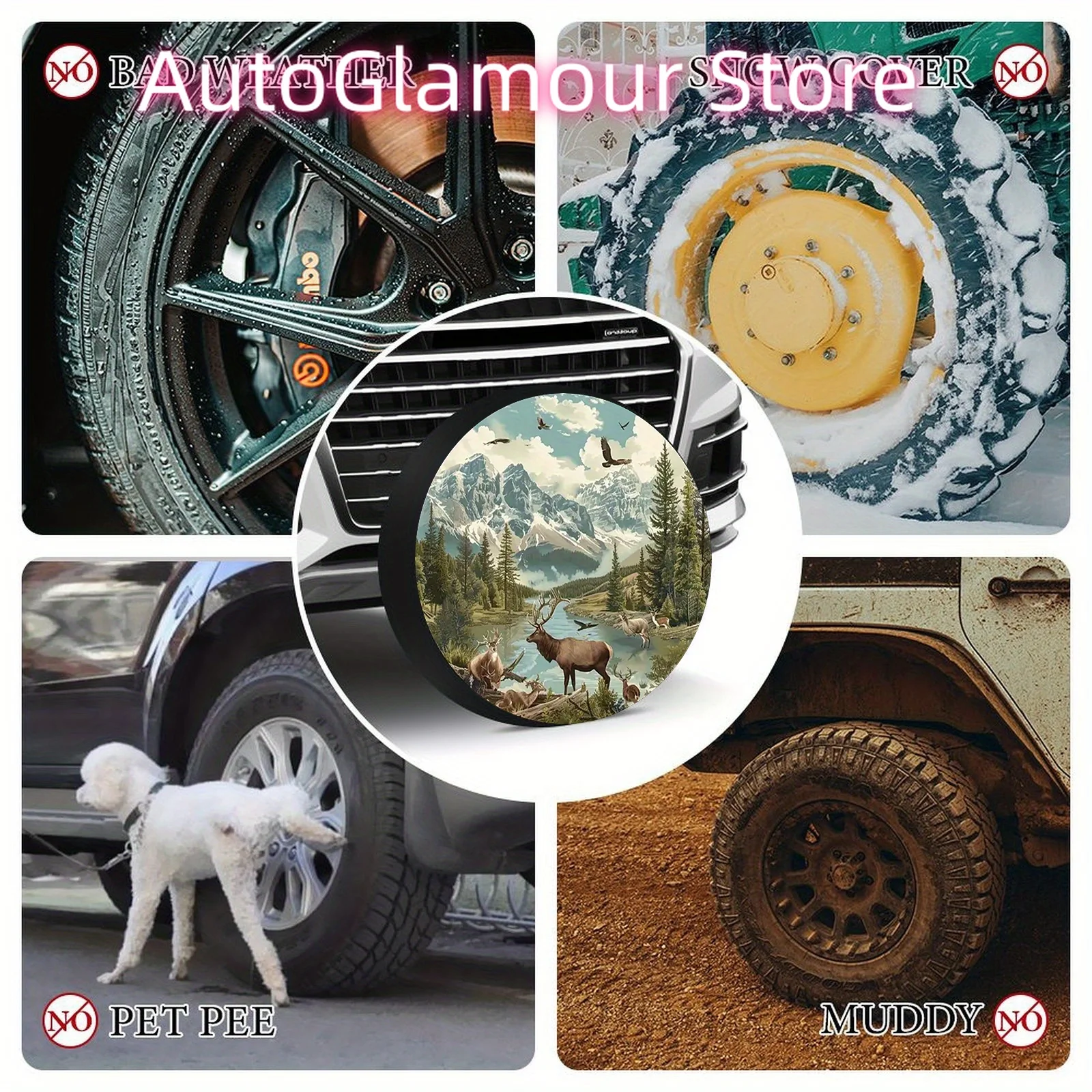 

1 шт. — прочные полиэстеровые покрышки с различной тематикой животных и ландшафтов, подходят для автофургонов, кемперов и прицепов — защита от ультрафиолета, ду