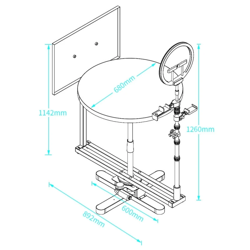 360° Panoramic Photography Rotating Exhibition Stand Studio DSLR Camera/Phone Video Shooting Turntable Electric/Manual Optional
