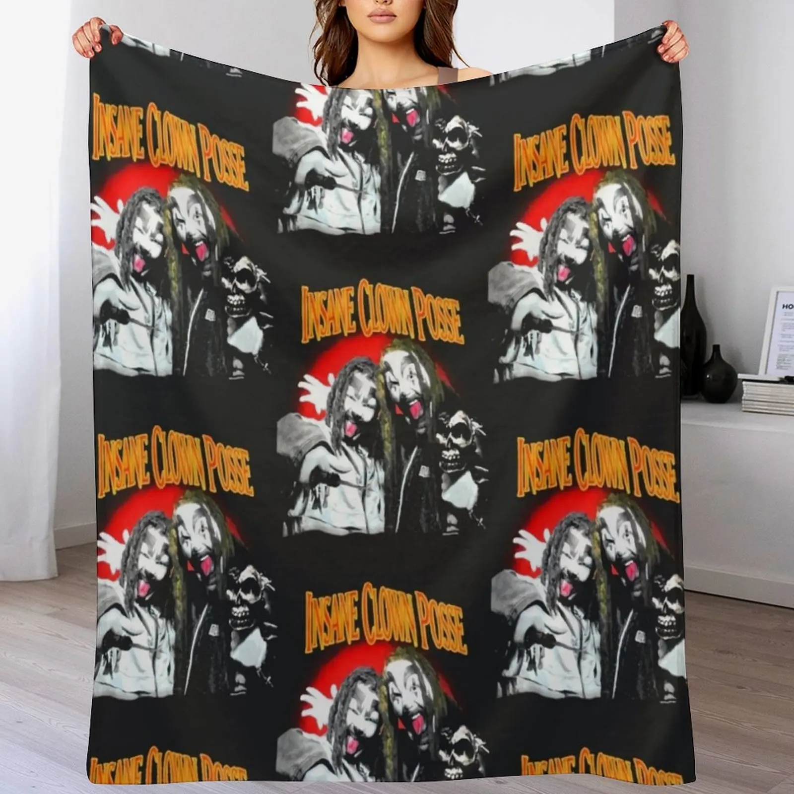

1997 INSANE CLOWN POsE Vintage The Great Milenko Throw Blanket Heavy Sofa Thin Nap Blankets
