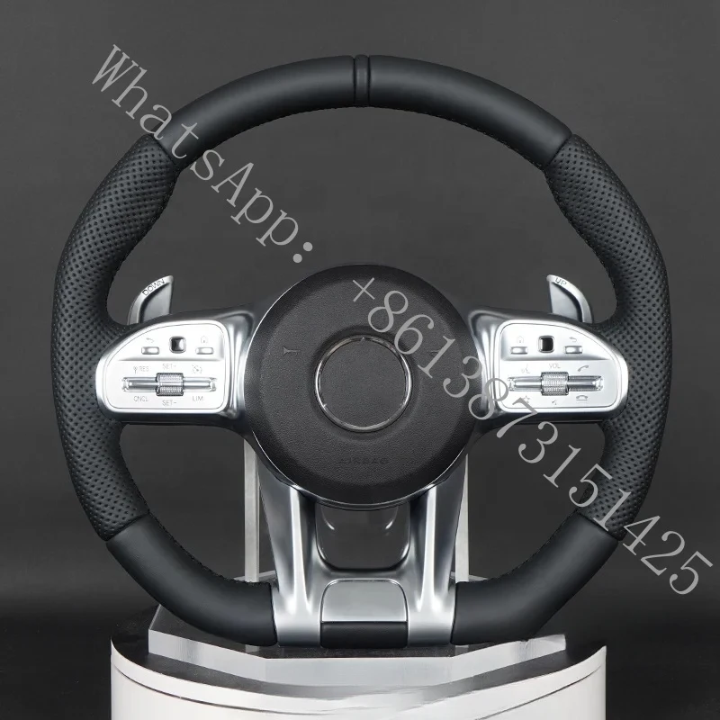 

Suitable Leather Steering Wheel W205 C63 W213 E63 G63 GLS63S GLA45 A45