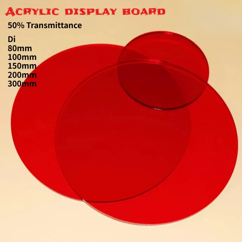 3mm Thick Round Translucent Color Acrylic Display Board Plexiglass Disc Photography Decorative Props Photo Ins Wind