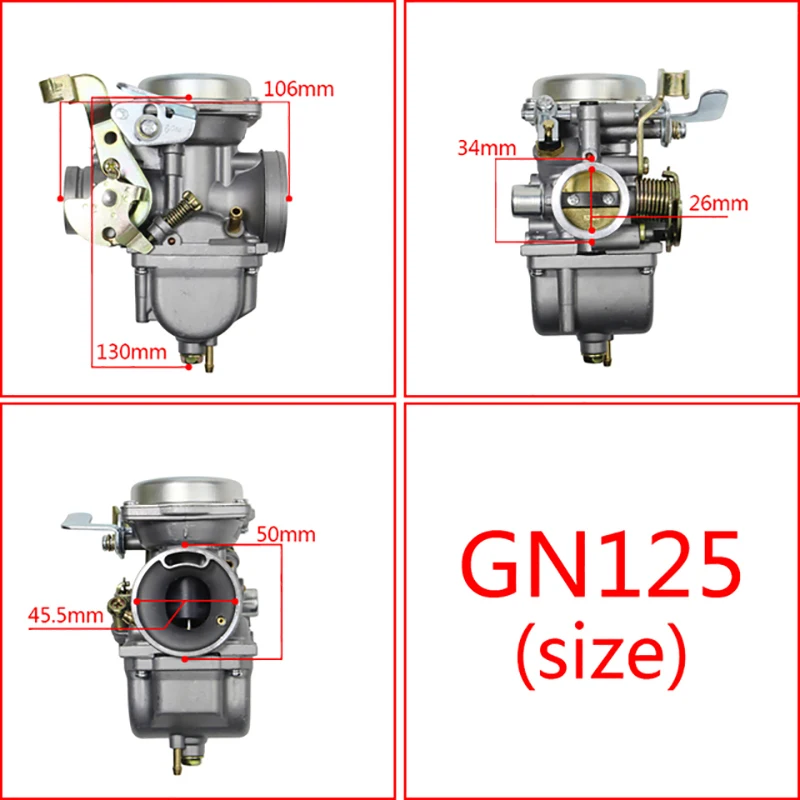 Carburetor Carb For Suzuki GN125 1994 - 2001 GS125 GN 125 EN125 GN125E 26mm Motorcycle Fuel Supply System Accessories