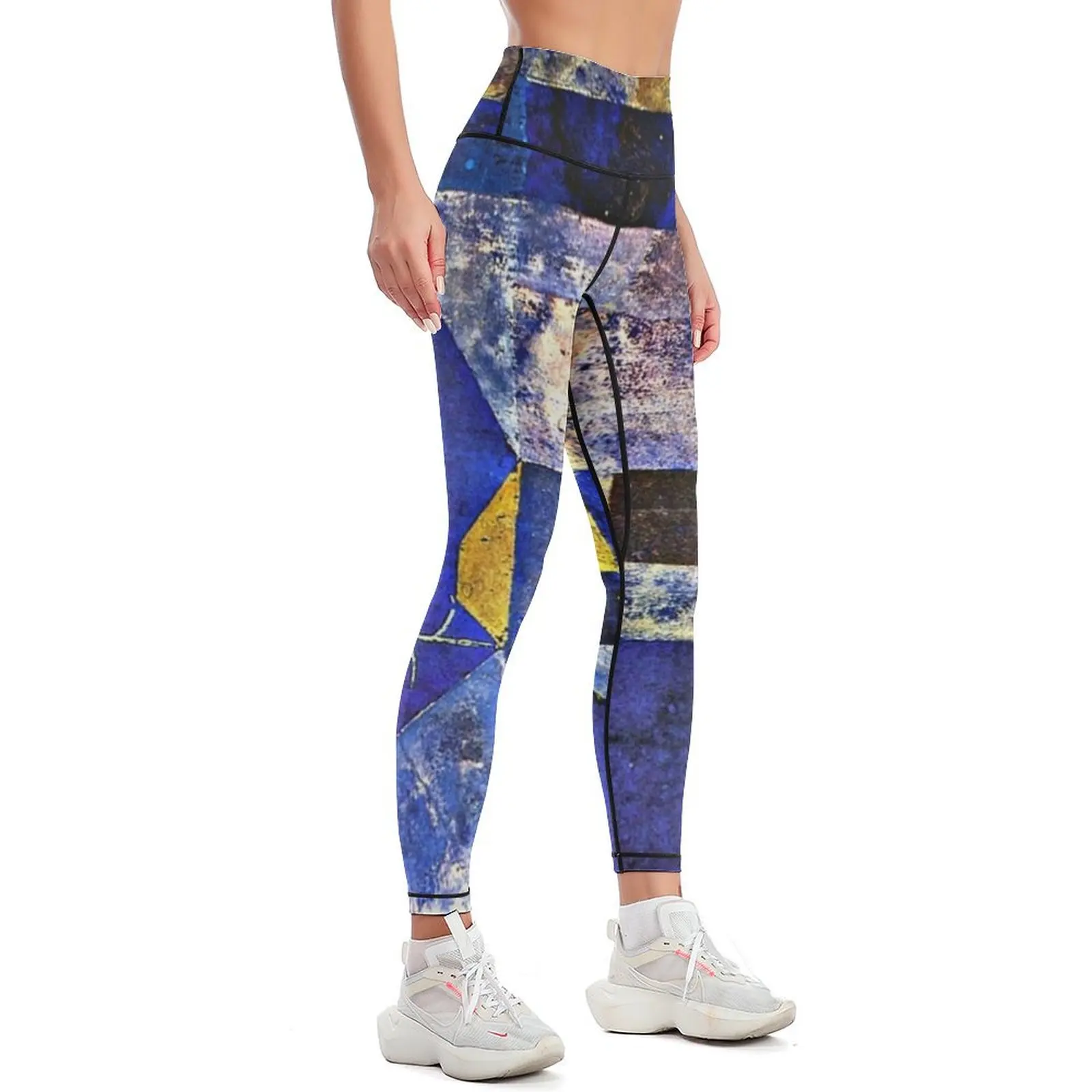 Klee - Moonlight, famous Paul Klee painting Leggings fitness set gym Women's fitness gym sportswear woman Womens Leggings