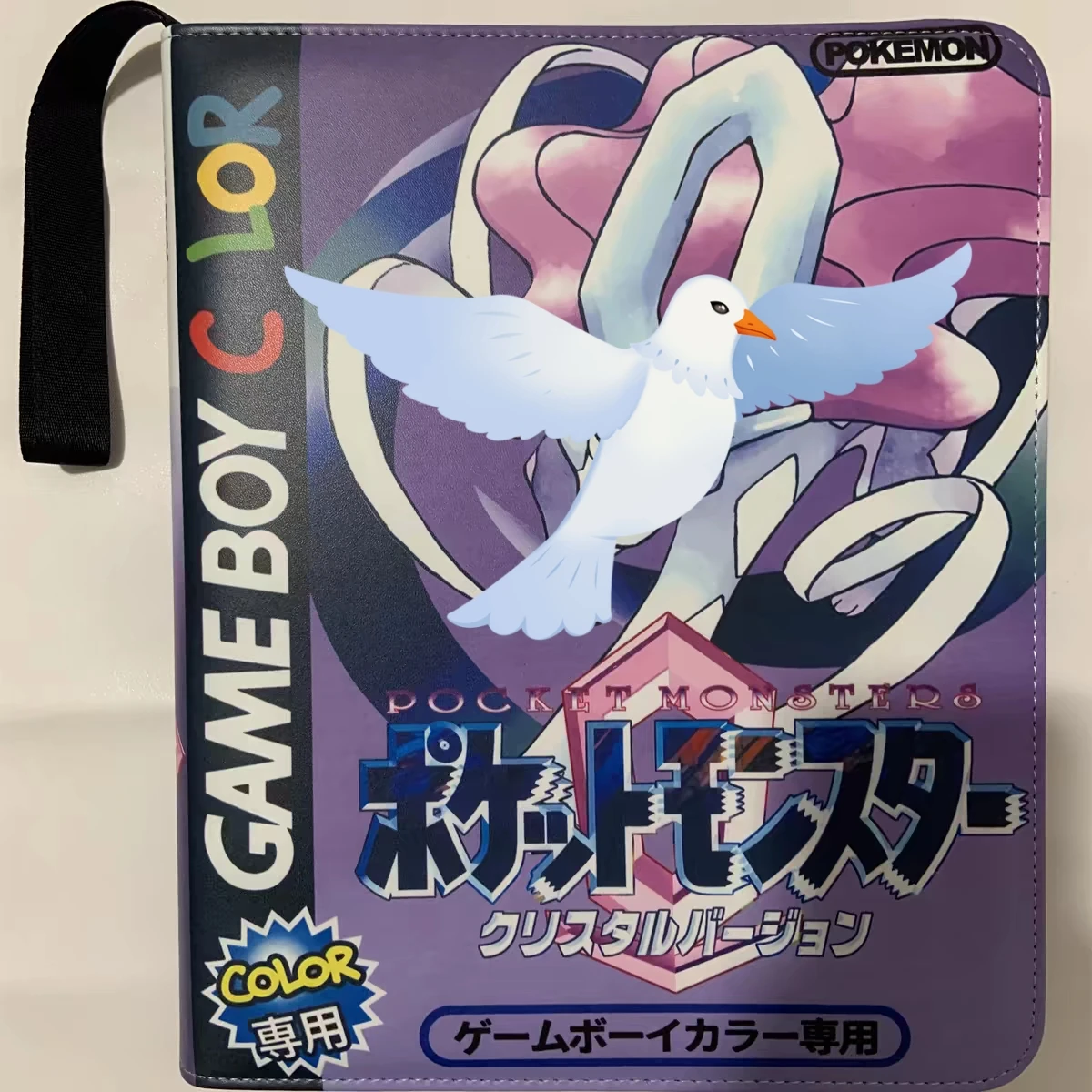 PTCG Pokemon Card Book Card Album Gameboy 4 or 9 Cells Large Capacity 50 Transparent Inner Pages Suicune Ho-Oh Lugia Wave 2