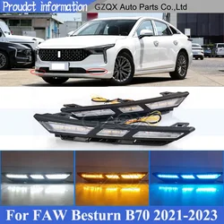 CAPQX 1 Pair Modifying LED Daytime Running Light For Faw Besturn B70 2021-2023 Front Bumper Driving Decorative Light Foglight