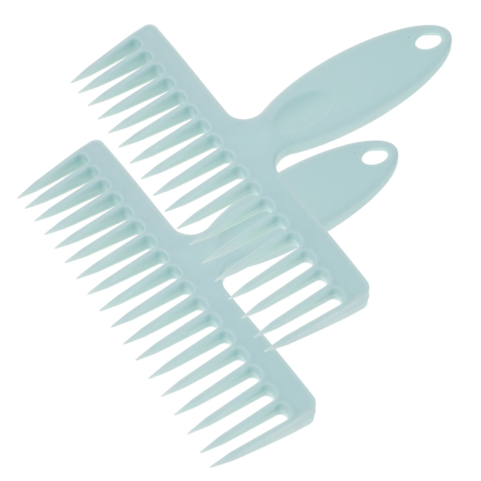 

2 Pcs Cleaning Tools Broom De-linting Teeth Comb for Small Hair Removal Handheld Blue Travel