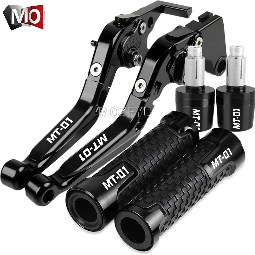 

For yamaha MT 01 MT-01 MT01 2009 2005 2006 2007 2008 2004 Motorcycle Accessories Brake Clutch Levers Handle Handlebar grips ends