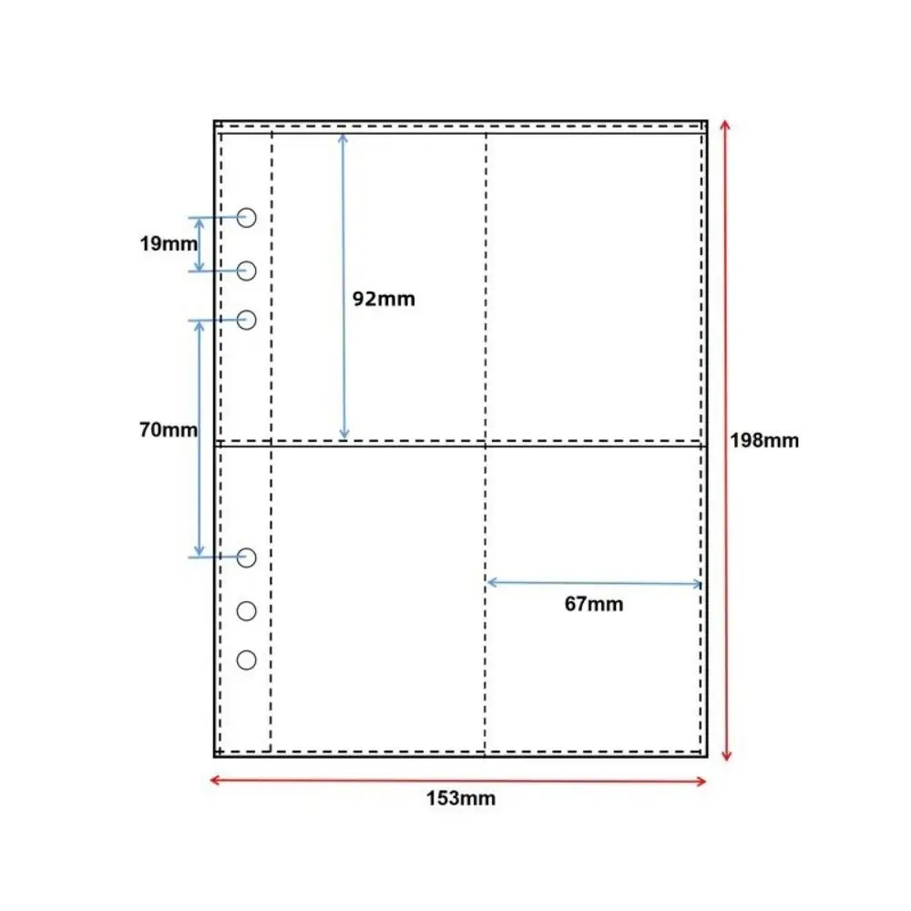 A5/A8 Photocards Holder Water Ripple Transparent Photo Album Loose-leaf Binder DIY Detachable Picture Collection Book