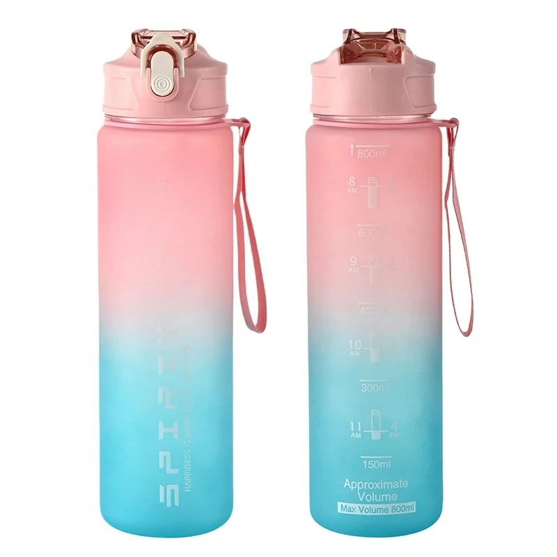 

800ML Boy Girl Water Bottle Cartoon Cute Water Cup Student Large Capacity Drinking Bottle Kid Portable Sport Cup Gift
