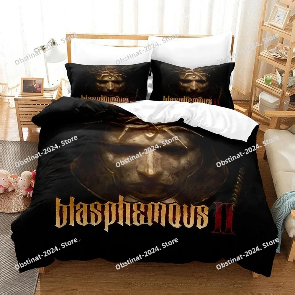 

3d Print Game Blasphemous Bedding Set Duvet Cover Comforter Bed Set Quilt Cover Pillowcase King Queen Twin Size Boys Girls Adult
