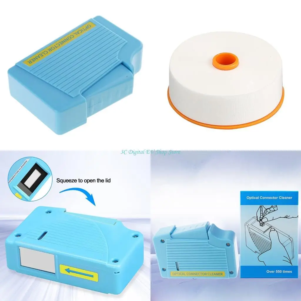 E74D Optical Connector Cleaner Pigtail Wiping Cleaner Tool Fit For SC ST for FC P