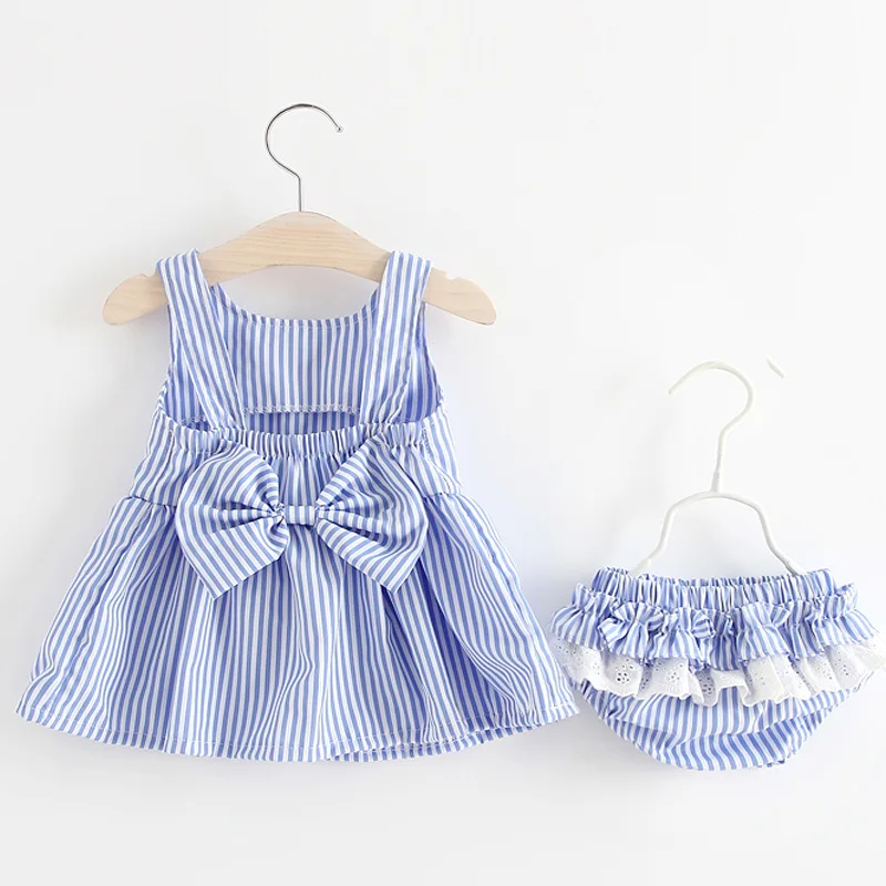 

Baby Girl Sets Outfit Summer Toddler Girls Clothes Casual Stripe Tops Pants 2Pcs Newborn Baby 1st Birthday Set Infant Clothing
