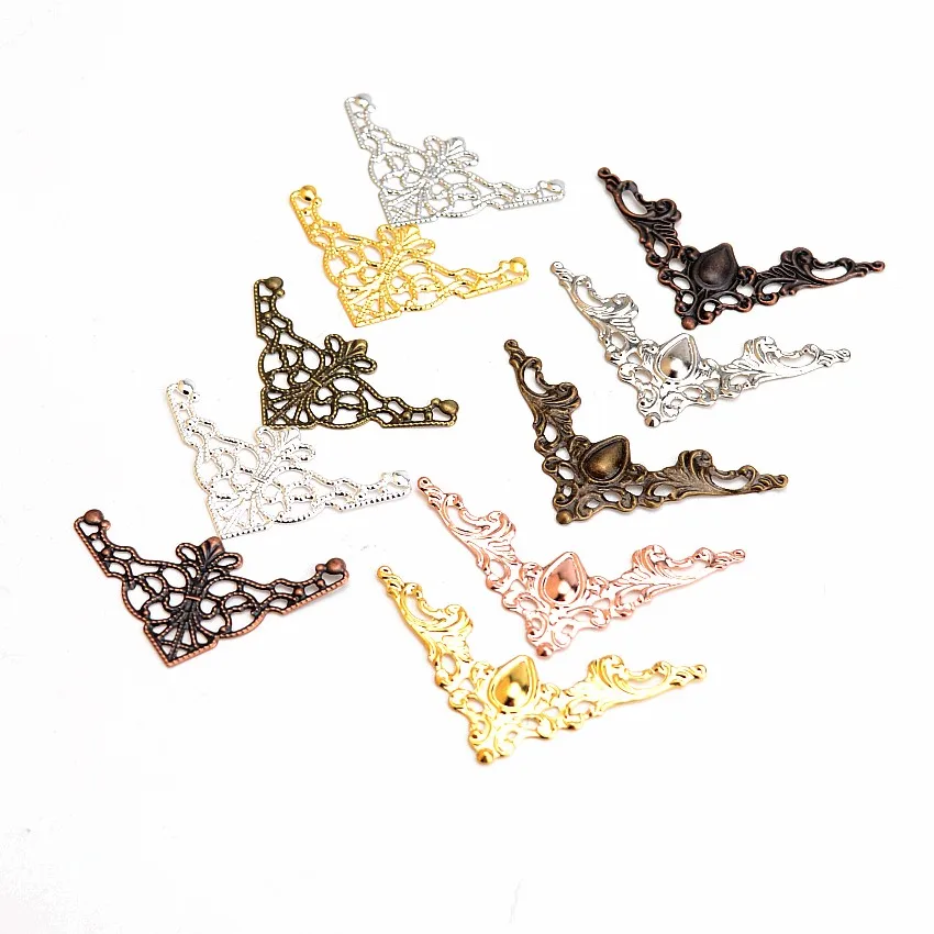 10/20/50PCs Metall Ecken Für Bücher Scrapbooking Fotoalben Menüs Eckenschutz Metall Handwerk DIY Ornament – Detail 2