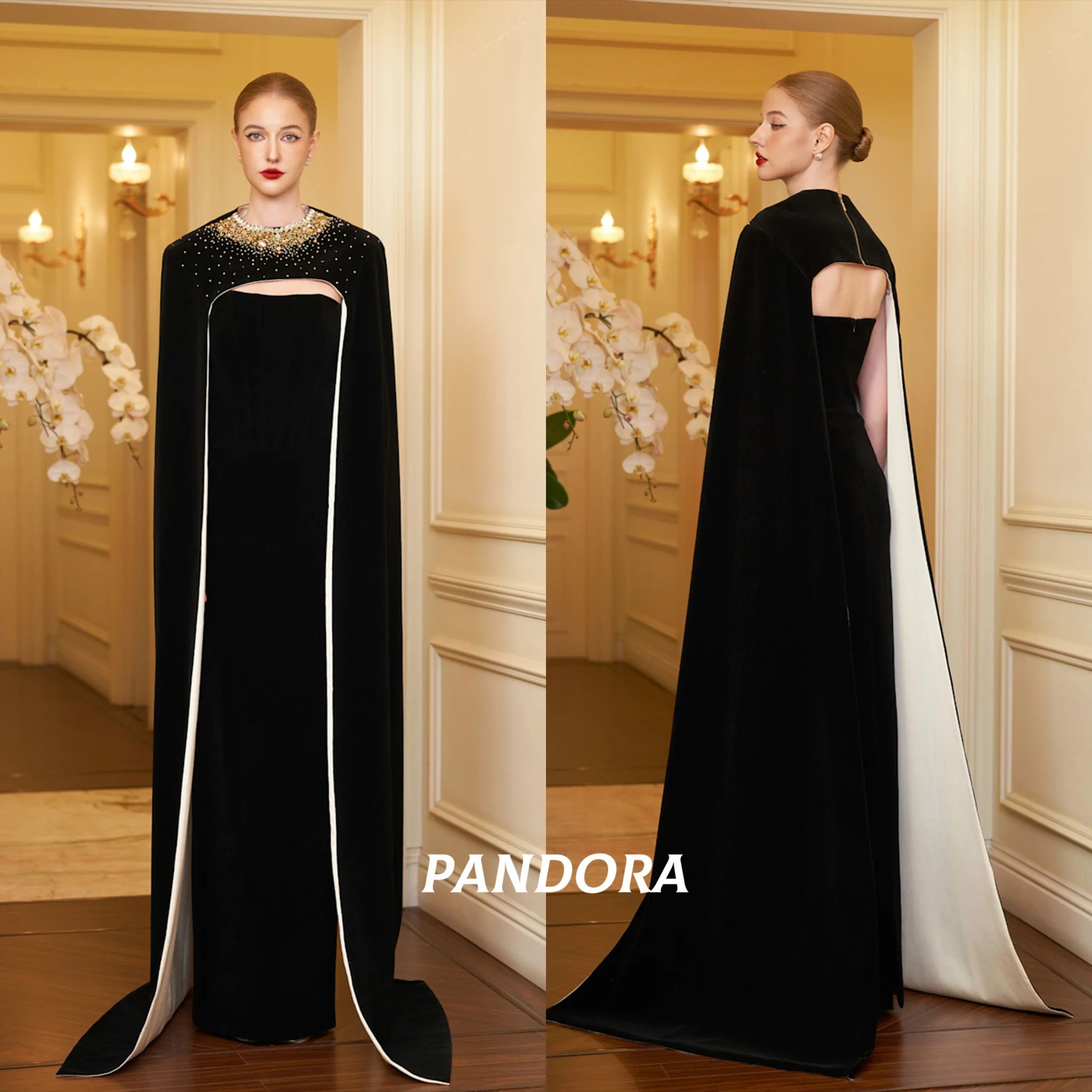 

Pandora Customized Beaded Elegant Party dresses Woman Mermaid Long Evening Prom Dresses for Special Occasions Formal Gown Dubai