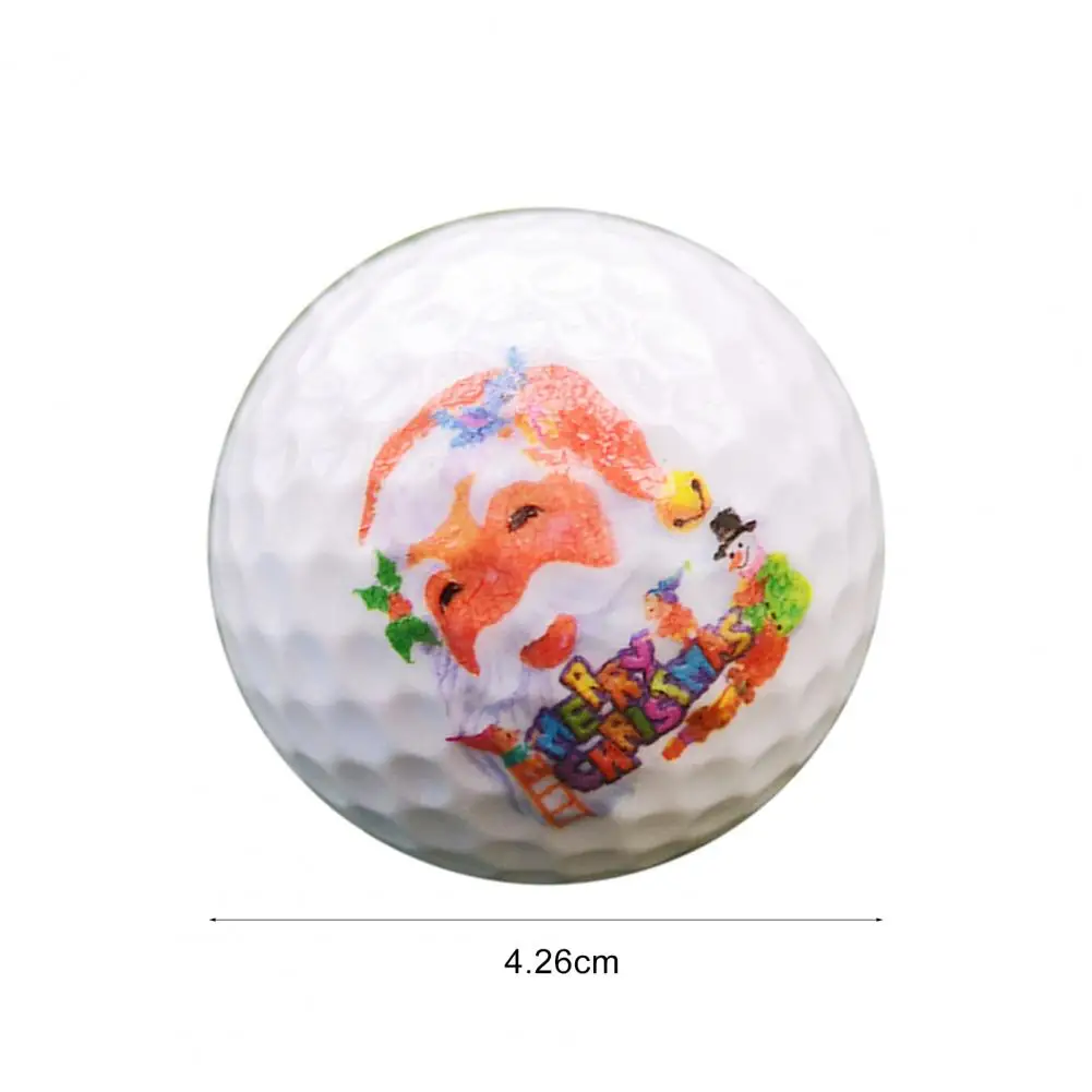 1 PC ลูกกอล์ฟ Xmas Santa Claus สไตล์กลางแจ้งการฝึกอบรมกอล์ฟคริสต์มาสลูกกอล์ฟ Xmas Golf Training Ball นักกอล์ฟสไตล์สุ่ม