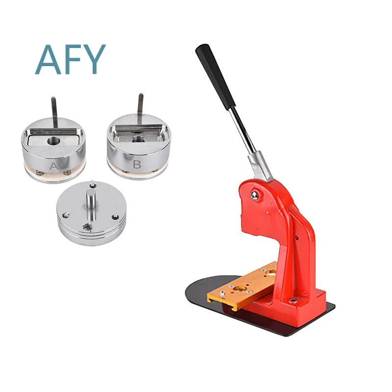 58mm 2.28in Round Magnet Maker Kit for DIY Craft Tools with Machine Cutter and 100 Sets Magnet Material for Home Decor Wall