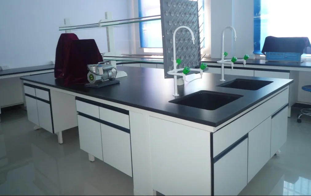 حار بيع مختبر الأثاث مقعد معدني مع خزانة خشبية للمدرسة #6