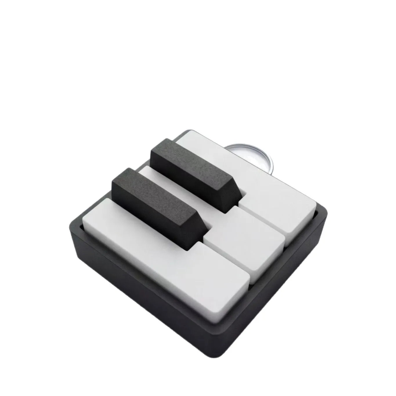 Mini Piano Keyboard Fidget Clicker Toy Satisfying Press Feeling Portable Keychain For Adults Office Stress Relief view 5