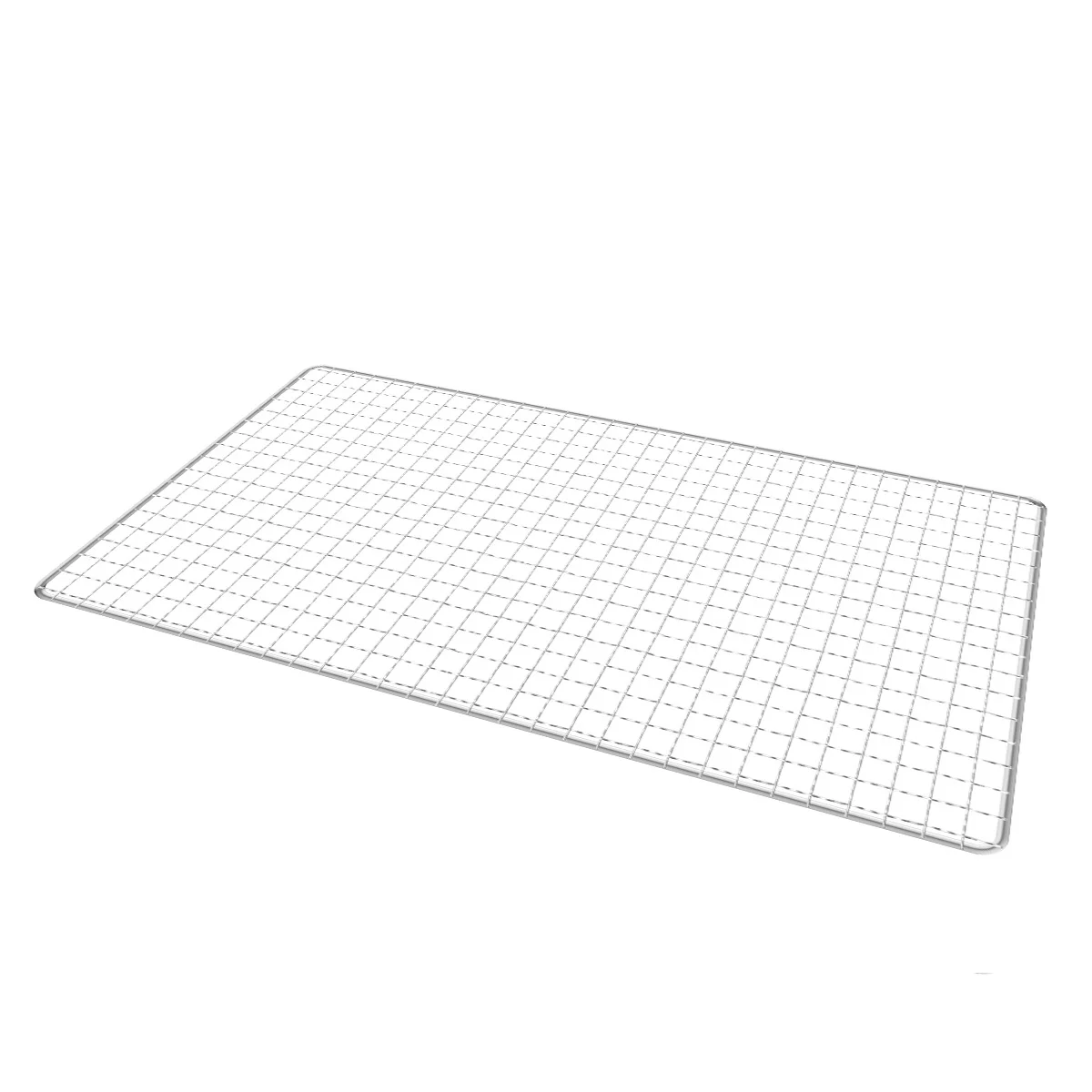 

Stainless Steel Bbq Grill Mesh 26 X 44Cm Square Holes Heavy Duty Baking Rack For Outdoor Camping Cooking Barbecue Basket