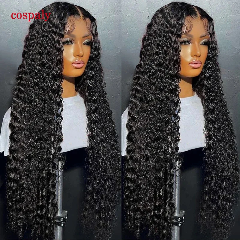 40Inch Water Wave Curly Lace Frontal Wigs 13X4 13X6 HD Deep Wave Lace Frontal Wig 360 Full Human Hair Wigs For Women On Sale