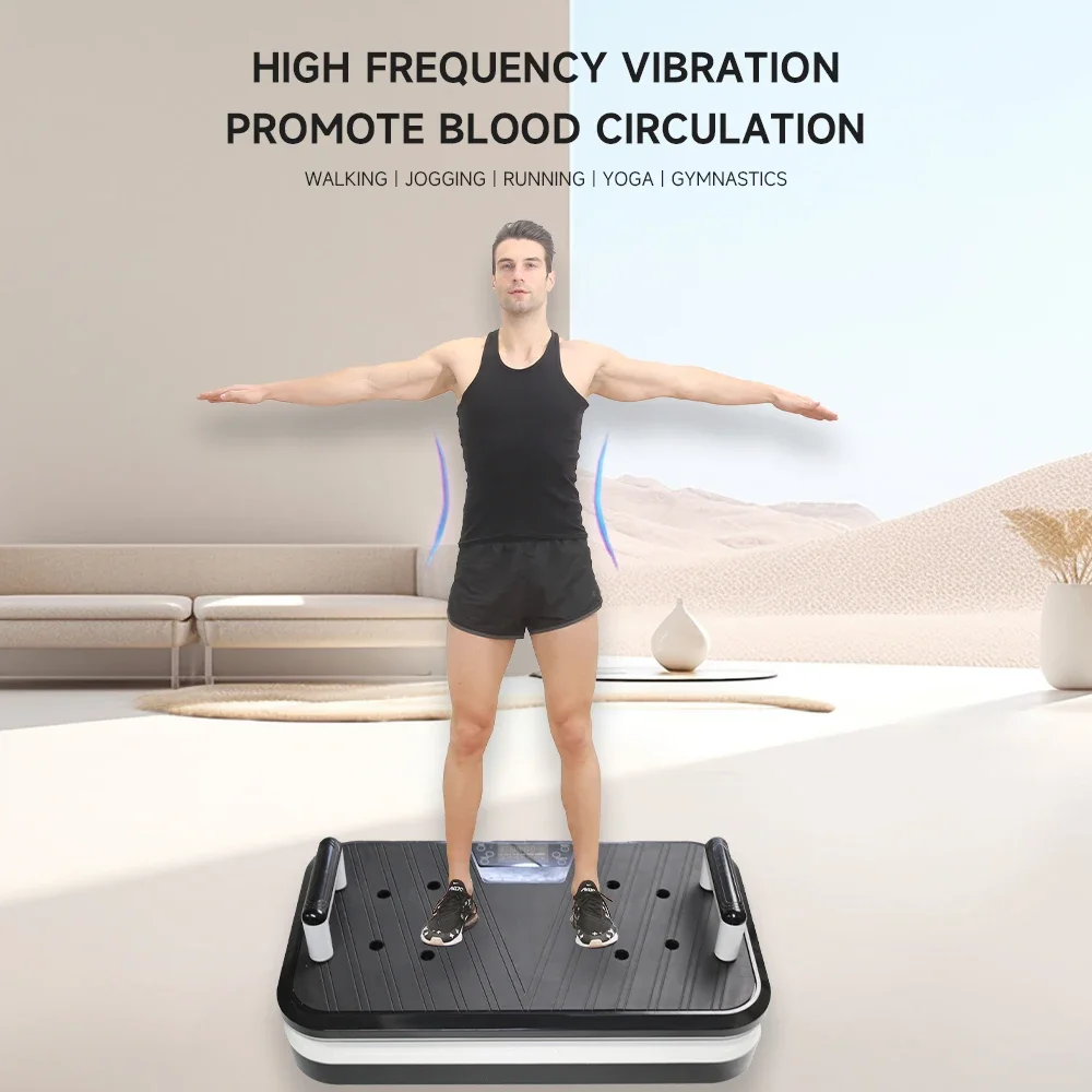 Wholrle Body Workout Massager Machine Slim Exercise Fitness Equipment Vibration Platform Plate Vibrating up Vertical Direction