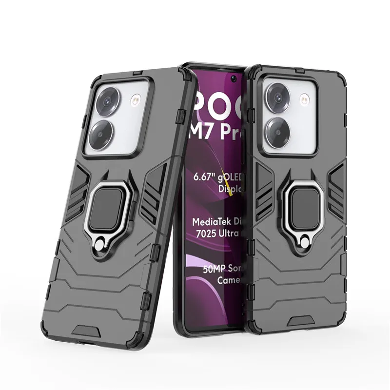 For Xiaomi Poco M7 Pro 5G Case Poco M7 Pro 5G Cover Ring Holder