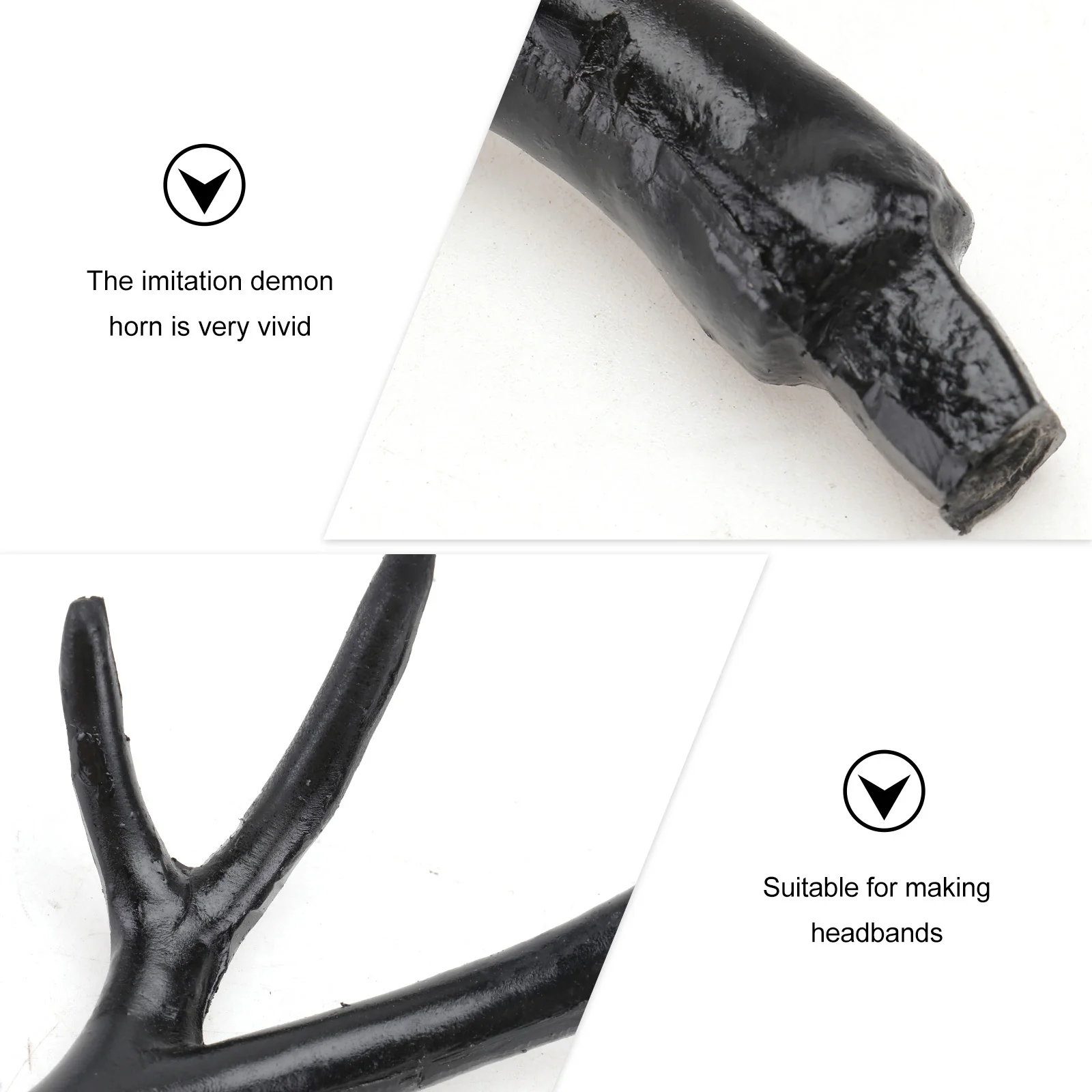 

1Pair Deer Horn Headdress DIY Prop Decor Practical Material Creative Design for Festive Occasions Deer Horn Hairbands