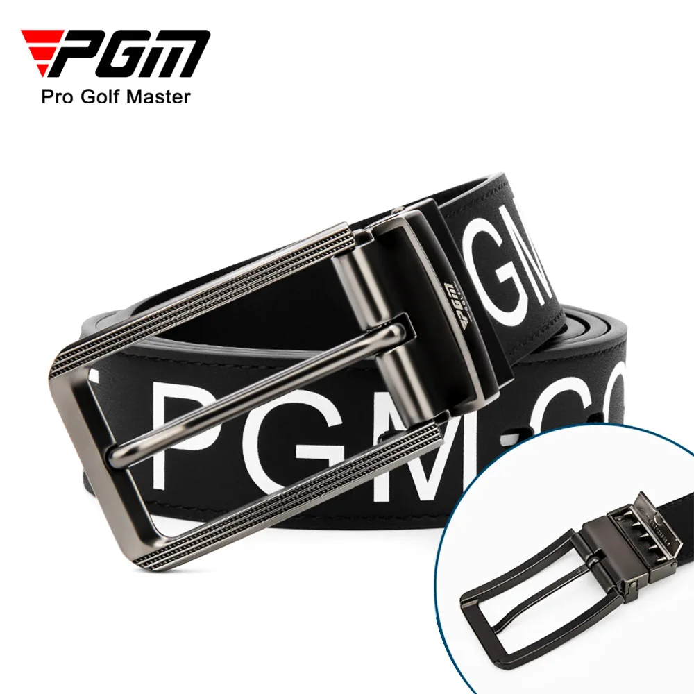 

PGM Men Golf Shorts Belt First Layer Cowhide Pin Buckle Belt Double-sided Use PD013