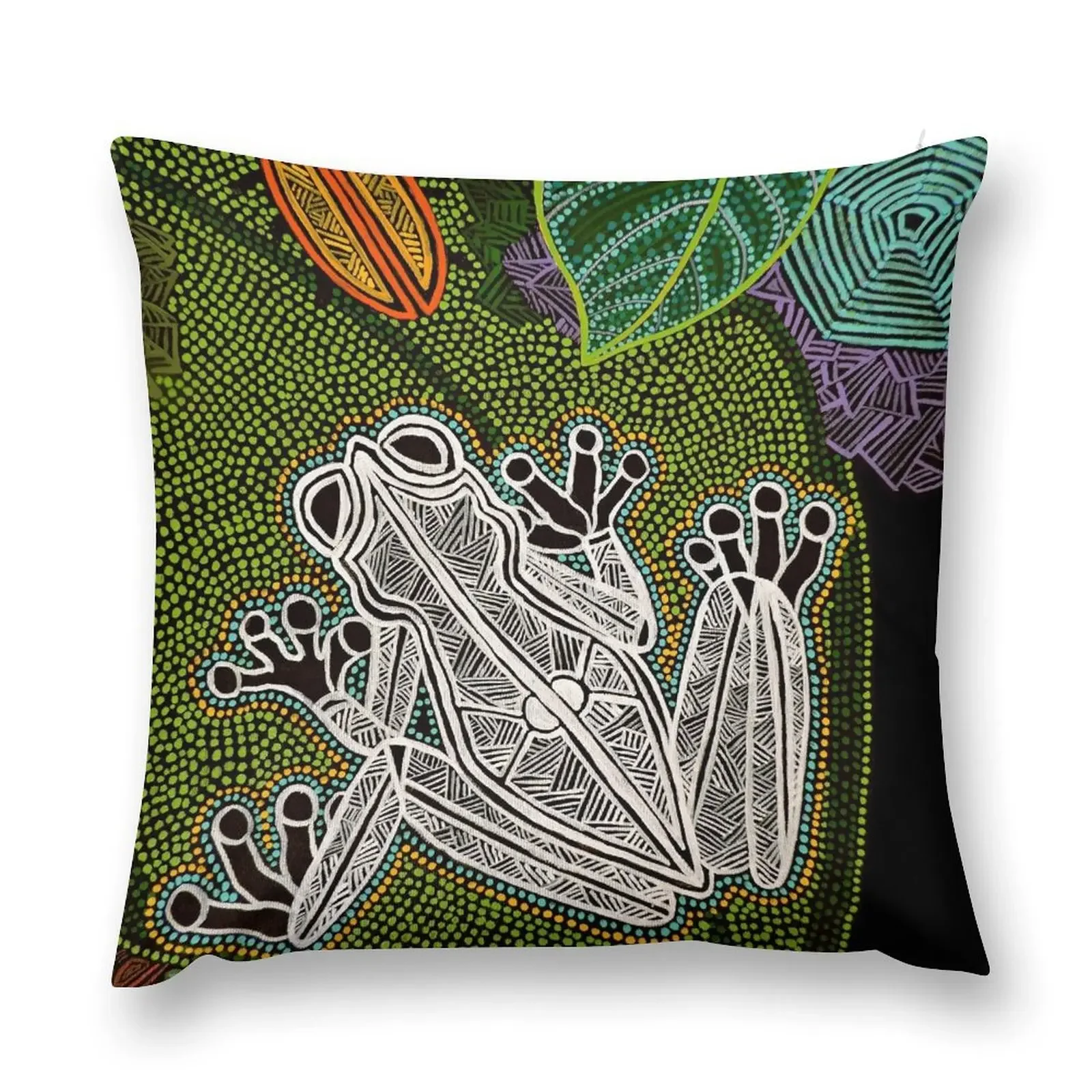 

Aboriginal Frog I / Rana Aborigen I Throw Pillow Elastic Cover For Sofa Sofa Cover Pillows Aesthetic Christmas Pillowcase pillow