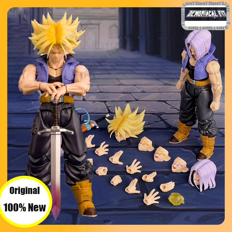 

In Stock Dragon Ball Z Super Saiyan Trunks Demoniacal Fit Action Figure Future Son of Tomorrow Toy Figure Model Statue