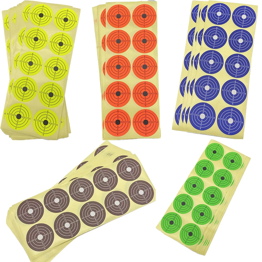 Sticker Targets-250 Pcs/Pack-5 Colors Options-2