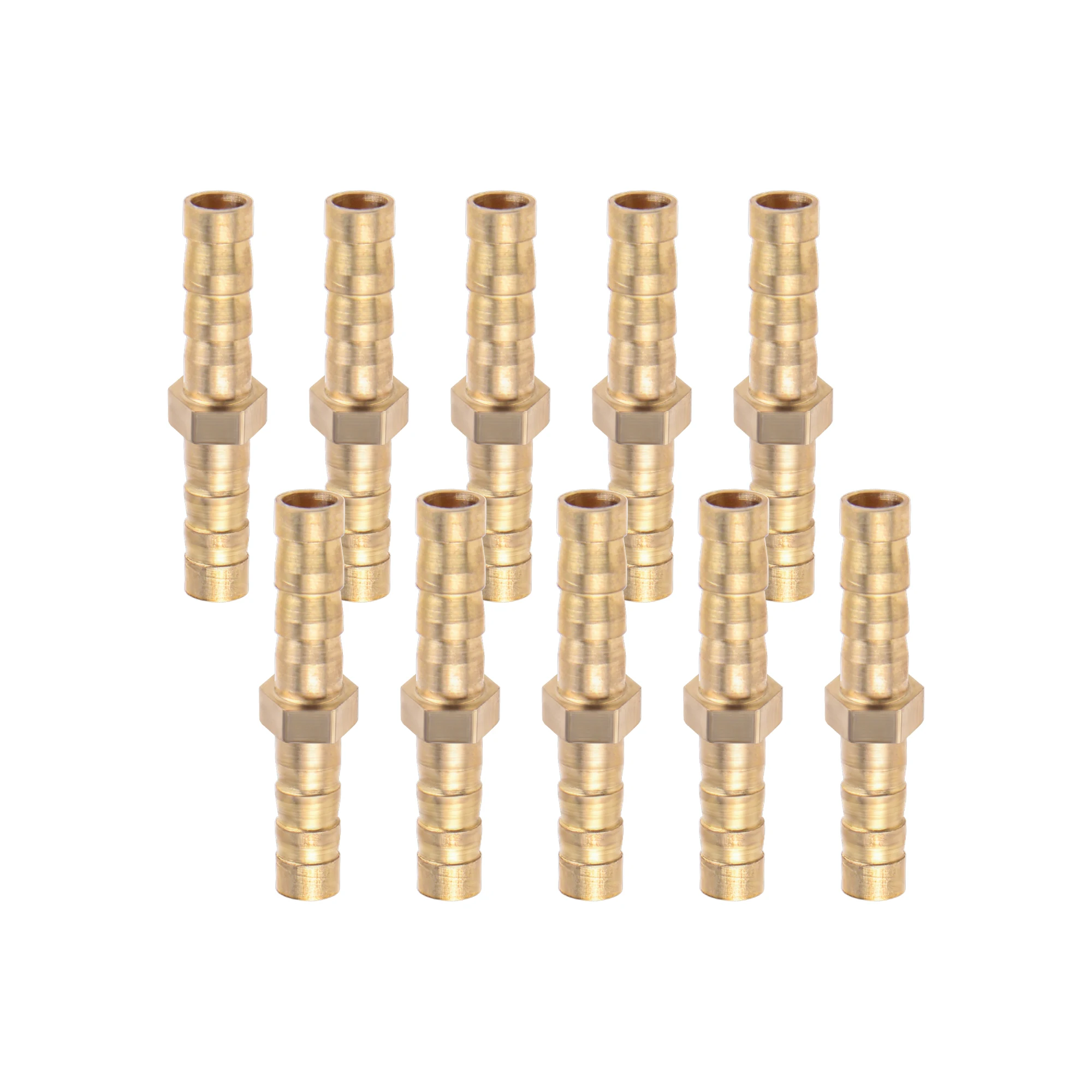 1PC Brass Barb Pipe Fitting 2 Way Straight Connector For 6mm 8mm 10mm 12mm 16mm 19mm Hose Copper Pagoda Water Tube Fittings