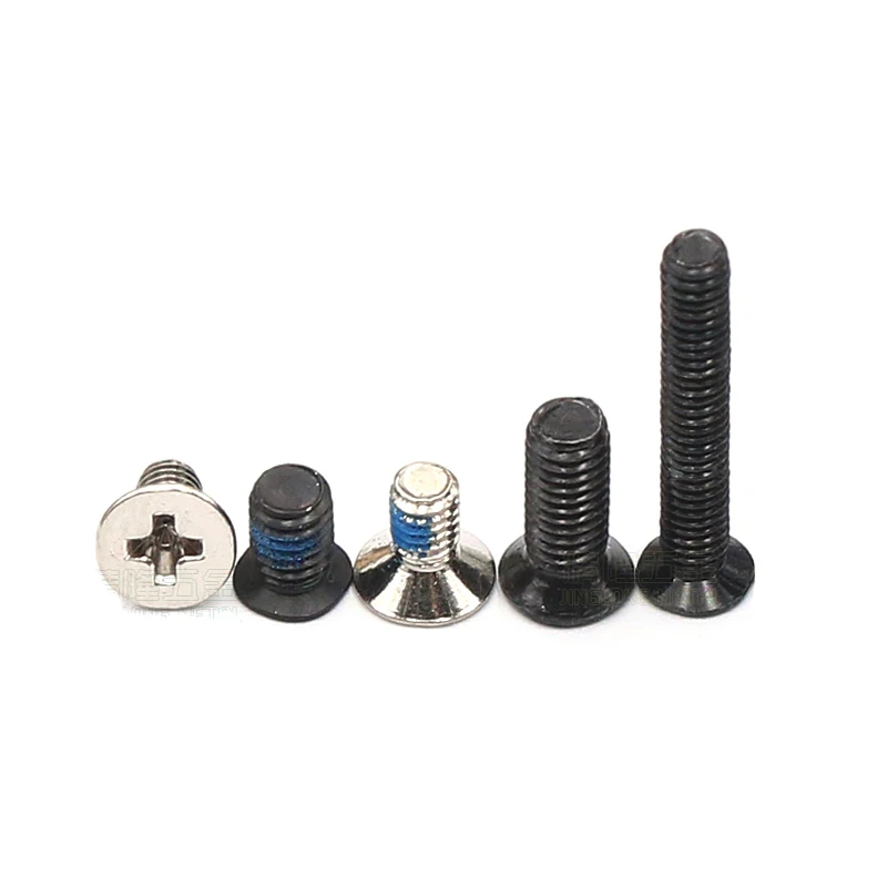 100Pcs M2.5xL5/6/8/10/16mm Mini Micro Non-standard Cross Phillips Flat Bolts Countersunk Head Furniture Screws