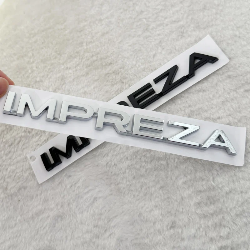 Suitable for Impreza Generations 7, 8, 9, and 10: Rear Tailgate Letter Decals and Body Modification Decals