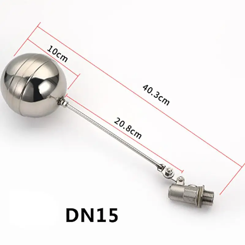 DN15 Stainless Steel Valve Core Water Tank Liquid Level Adjustment Float Ball Valves Dia 17mm,Length 37.5MM поплавковый клапан