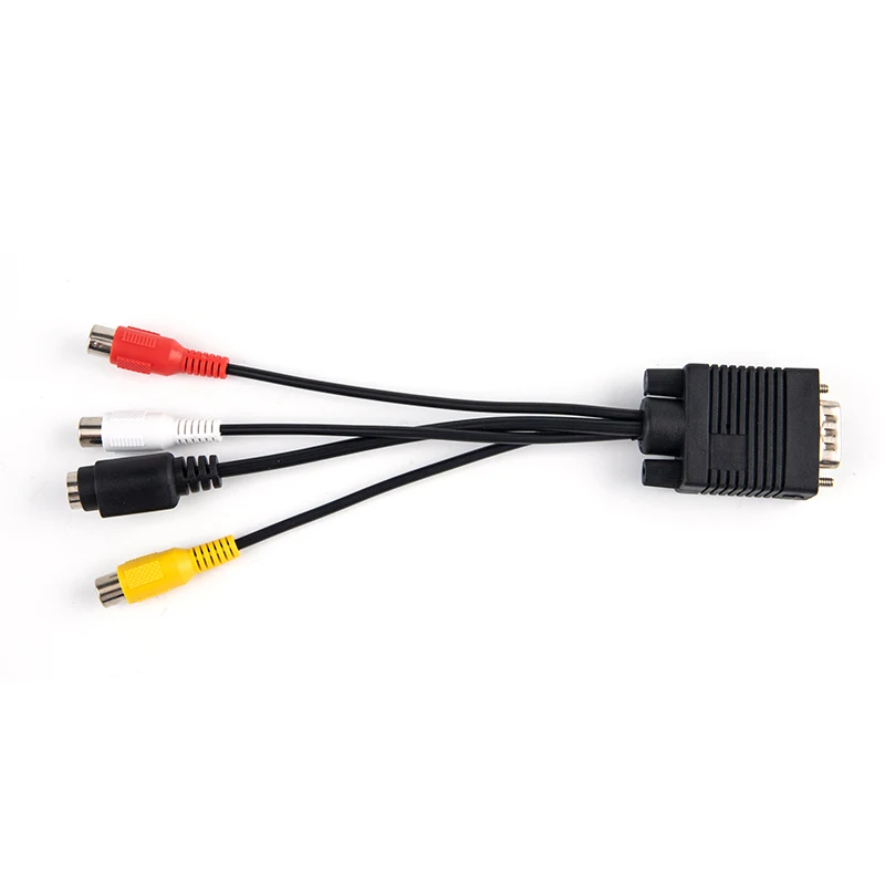VGA TO VGA Cable Converter Cable New VGA to Video TV Out S-Video AV Adapter