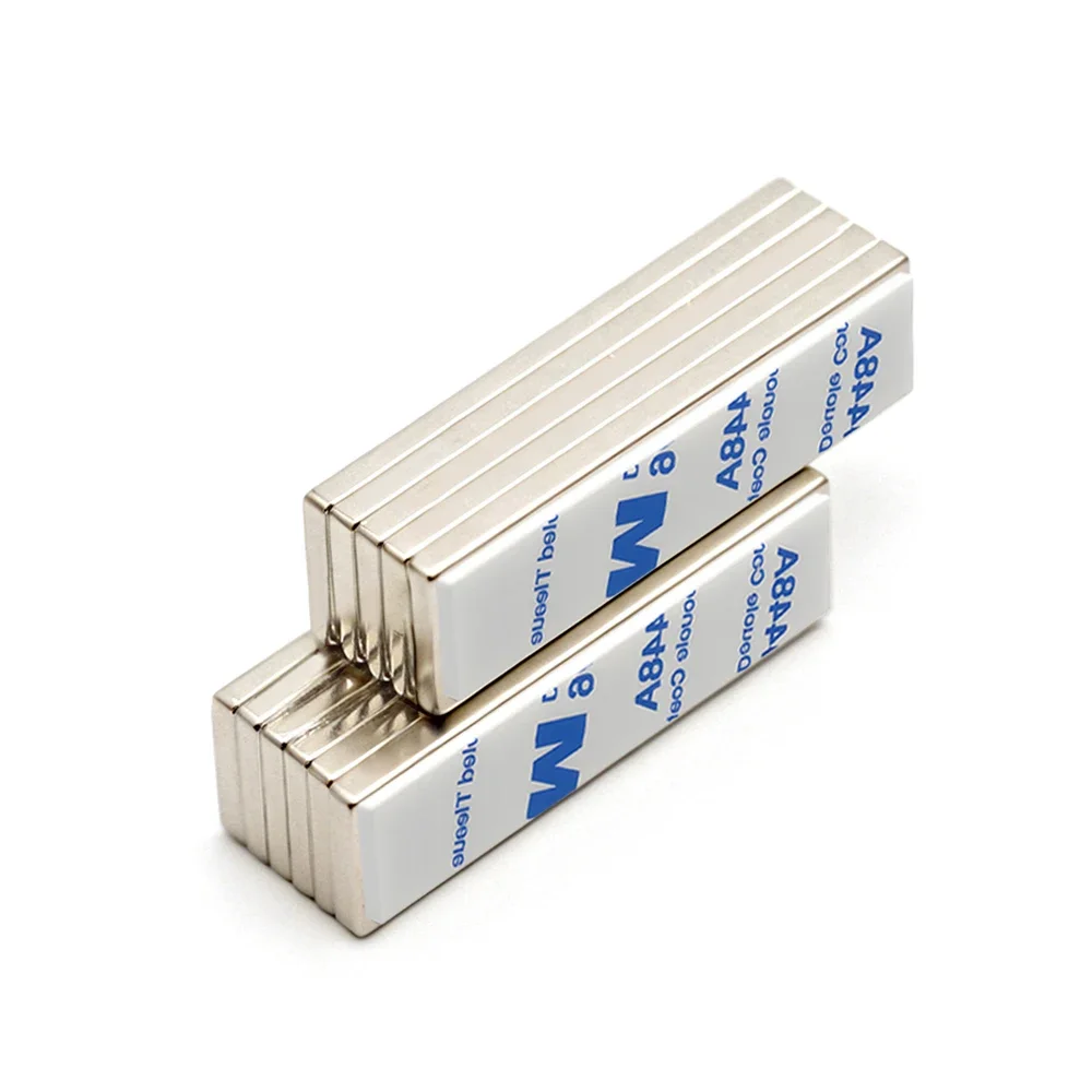 30x10x2mm Super Powerful Magnet Neodymium With double-sided adhesive Magnet Block NdfeB N35 Strong Refrigerator Magnets