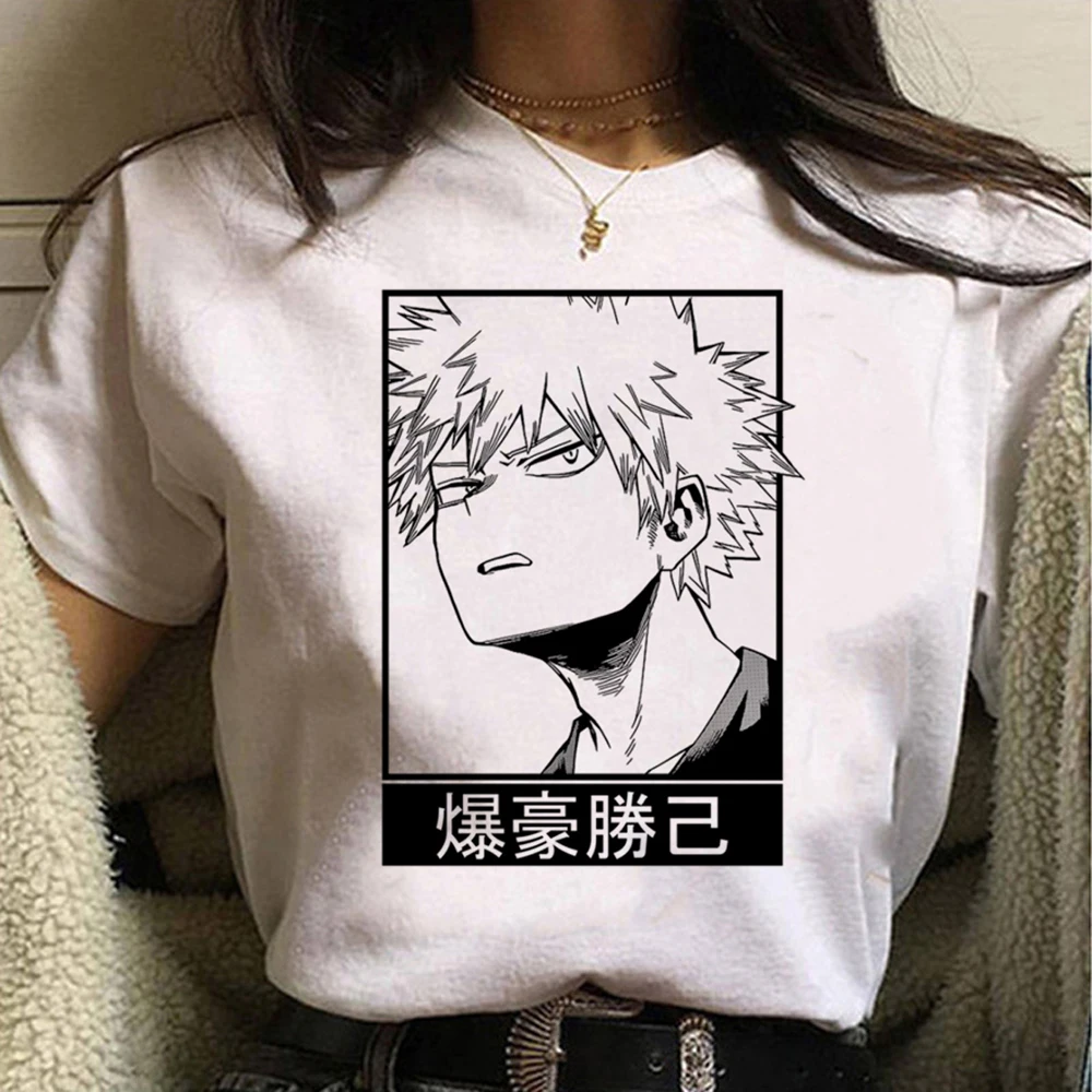 Bakugo Tee women streetwear comic anime Tee girl Japanese harajuku designer clothes