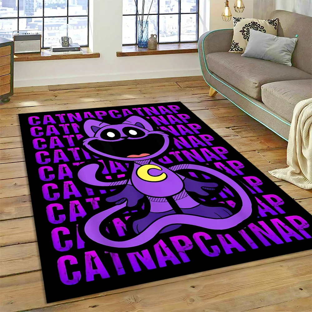 2025 New Style S-Smiling C-Critters Catnap Craftycorn Cartoon Carpet Rug for Living Room Bedroom Home Sofa,Non-slip Floor Mat