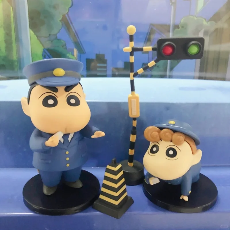 7cm Crayon Shin Chan Occupation Series Blind Box Trendy Figurines Home Desktop Decor Dolls Decor Figurine Collectable Toy Gift