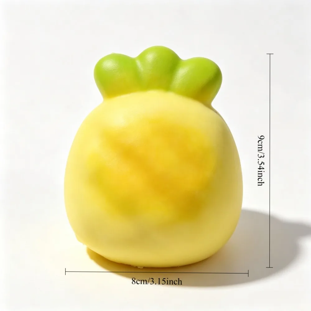 Soft Pineapple Bun Squeeze Toy Slow Rising Scented Bread Stress Relief Comfortable Touch Relaxing Best Gift Choice